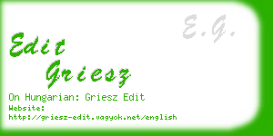 edit griesz business card